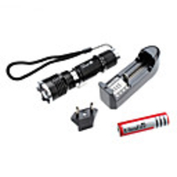 UltraFire JB Focus Adjustable Zoom 3-Mode Cree Q5 LED Flashlight Set (3W,  200LM,  1x18650)