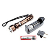 UltraFire JB Focus Adjustable Zoom 3-Mode Cree XM-L T6 LED Flashlight Set (10W,  1000LM,  1x18650)