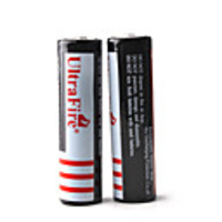 UltraFire Protected 3.7V 3000mAh Rechargeable BRC18650 Li-ion Batteries (2-Pack Black White)(11190151)