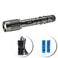 UltraFire Z5 Focus Adjustable Zoom 5-Mode Cree XM-L T6 LED Flashlight Set (1600LM,  2x18650)