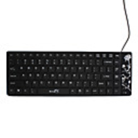 Ultrathin Flower Pattern Style USB Keyboard (Black)