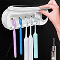 Ultraviolet Toothbrush Disinfection Box Perforation-free Wall-mounted Sterilization Toothbrush Holder Sterilization Lamp