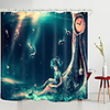 Undersea Girl Digital Printing Shower Curtain Shower Curtains Hooks Modern Polyester New Design