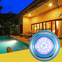 Underwater Lights Submersible Lamp 18W 36W 54W Waterproof Warm White RGB White 12V Outdoor Lighting Swimming Pool Courtyard 72-90-108 LED Beads miniinthebox