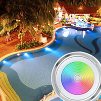 Underwater Lights Submersible Lights 18W 30W 36W Waterproof Warm White RGB White 12V Outdoor Lighting Swimming Pool Courtyard 252-333-441-531-630 LED Beads miniinthebox