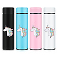 Unicorn 500ML Thermos Vacuum Flasks Temperature Display Stainless Steel Water Bottle Travel Coffee Tea Mug Cup Warm