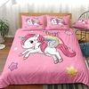 Unicorn Pattern 3-Piece Duvet Cover Set Hotel Bedding Sets Comforter Cover with Soft Lightweight Microfiber,  Include 1 Duvet Cover,  2 Pillowcases (1 Pillowcase for Twin/Single) miniinthebox
