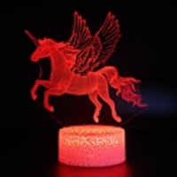 Unicorn Series 3D Night Light Pony Girl Child Gift Mullticolor USB 3D Lamp Cartoon RGB LED Beside Luminaria Kid Toy Table Decor