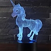 Unicorn Series 3D Night Light Pony Girl Child Gift Mullticolor USB 3D Lamp Cartoon RGB LED Beside Luminaria Kid Toy Table Decor
