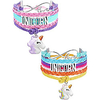 unicorn tree life horse bracelet bangle handmade leather love unicorn horse believe charm infinity bracelet with gift box (colorful and purple unicorn a)
