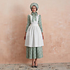 Uniforms Country Girl Duchess Outfits Floral Style Retro Vintage Elegant 1910s Dress Hat Outfits Women