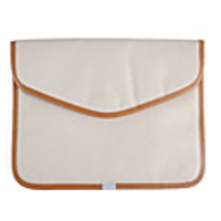 Unique Canvas Sleeve Protective Bag for iPad iPad2 and other 9" Tablet PC - Ivory