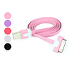 Unique Colorful Flat Apple 30 Pin to USB Sync and Charge Cable for iPad , iPhone and iPod
