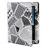 Unique Earth Grain PU Leather for iPad 2 (Black White)