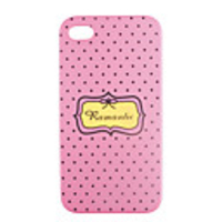 Unique Printing Protective Back Case for iPhone 4 - Pink