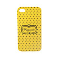 Unique Printing Protective Back Case for iPhone 4 - Yellow