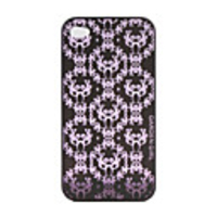 Unique Translucent Hard Case for iPhone4G(Purple)