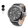 Unisex PU Analog Multi-Movement Wrist Watch (3 Time Zone,  Assorted Colors)