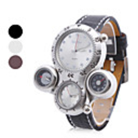 Unisex PU Analog Quartz Wrist Watch (Assorted Colors)