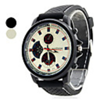 Unisex Rubber Analog Quartz Wrist Watch (Assorted Colors)