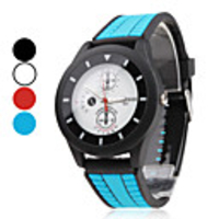 Unisex Rubber Analog Quartz Wrist Watch (Assorted Colors)