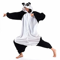 unisex adult animal panda costume halloween cosplay pajamas (l,  panda)