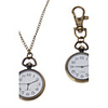 Unisex Alloy Analog Quartz Keychain Necklace Watch (Bronze)