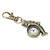 Unisex Alloy Analog Quartz Keychain Watch with Dolphin (Bronze)