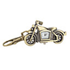 Unisex Alloy Analog Quartz Keychain Watch with Motorcycle (Bronze)