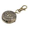 Unisex Alloy Analog Quartz Keychain Watch with Owl (Bronze)