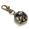 Unisex Alloy Analog Quartz Keychain Watch with Retro Cat (Bronze)