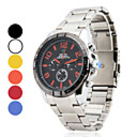 Unisex Alloy Analog Quartz Wrist Watch (Assorted Colors)