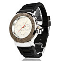 Unisex Alloy Analog Quartz Wrist Watch (Black)