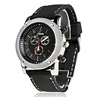 Unisex Alloy Analog Quartz Wrist Watch (Black)