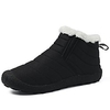 Unisex Boots Casual Daily Walking Shoes Nylon Warm Shock Absorbing Wear Proof Mid-Calf Boots Black Dark Blue Gray Fall Winter