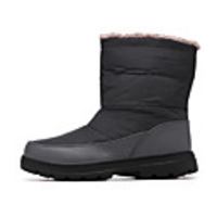 Unisex Boots Flat Heel Round Toe Casual Daily Camouflage Cotton Booties / Ankle Boots Walking Shoes Dark Grey Dark Red Black