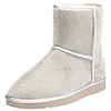 Unisex Boots Flat Heel Round Toe Casual Daily Rhinestone Solid Colored PU Booties / Ankle Boots Champagne Silver
