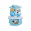 unisex boys girls new children play kitchen set education toys kids pretend toy cooking food (blue)