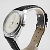 Unisex Calendar Style PU Analog Quartz Wrist Watch (Black)