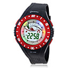 Unisex Chronograph And Water Resistant PU Digital Automatic Sport Watch