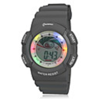 Unisex Chronograph And Water Resistant PU Digital Automatic Wrist Watch