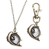 Unisex Dolphin Style Alloy Analog Quartz Keychain Necklace Watch (Bronze)
