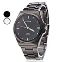Unisex Elegant Simple Design Steel Analog Quartz Wrist Watch (Assorted Colors)