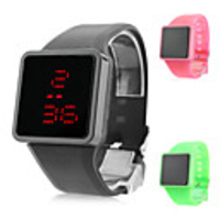 Unisex Fashion Silicone Digital LED Wrist Watch (Assorted Colors)