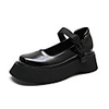 Unisex Heels Chunky Heel Round Toe Classic Daily PU Solid Colored Black