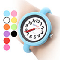 Unisex Jelly Style Wrist Silicone Analog Quartz Watch (Assorted Colors)