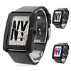 Unisex Leather Analog Quartz Wrist Watch 2354J (Black)