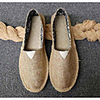 Unisex Loafers Slip-Ons Casual Daily Linen Breathable White Black Yellow Summer Fall