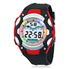 Unisex Multi-Functional And Water Resistant PU Digital Automatic Casual Watch