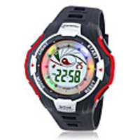Unisex Multi-Functional And Water Resistant PU Digital Automatic Sport Watch